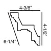 FC211-Flexible Decorative Polyurethane Crown Molding, Flexible, Primed White. Face: 6-1/4 FC211-Flexible Decorative Polyurethane Crown Molding, Flexible, Primed White. Face: 6-1/4