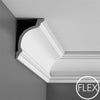 FC217-Flexible Plain Polyurethane Crown Molding, Flexible, Primed White. Face: 7-3/8 FC217-Flexible Plain Polyurethane Crown Molding, Flexible, Primed White. Face: 7-3/8