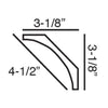FC240-Flexible Plain Polyurethane Crown Molding, Flexible, Primed White. Face: 4-1/2 FC240-Flexible Plain Polyurethane Crown Molding, Flexible, Primed White. Face: 4-1/2