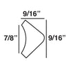 FC250-Flexible Plain Polyurethane Crown Molding, Flexible, Primed White. Face: 7/8 FC250-Flexible Plain Polyurethane Crown Molding, Flexible, Primed White. Face: 7/8