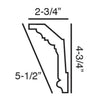 FC304 - Flexible Decorative Polyurethane Crown Molding, Flexible, Primed White. Face: 5-1/2 FC304 - Flexible Decorative Polyurethane Crown Molding, Flexible, Primed White. Face: 5-1/2