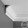 FC304 - Flexible Decorative Polyurethane Crown Molding, Flexible, Primed White. Face: 5-1/2 FC304 - Flexible Decorative Polyurethane Crown Molding, Flexible, Primed White. Face: 5-1/2