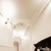 FC321-Flexible Plain Polyurethane Crown Molding, Flexible, Primed White. Face: 4-7/16 FC321-Flexible Plain Polyurethane Crown Molding, Flexible, Primed White. Face: 4-7/16
