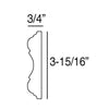 FP8040-Flexible Plain Polyurethane Panel Molding, Flexible, Primed White. Length: 78-3/4 FP8040-Flexible Plain Polyurethane Panel Molding, Flexible, Primed White. Length: 78-3/4