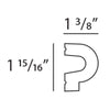 FP8060-Flexible Plain Polyurethane Panel Molding, Flexible, Primed White. Length: 78-3/4 FP8060-Flexible Plain Polyurethane Panel Molding, Flexible, Primed White. Length: 78-3/4