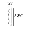 FP9020-Flexible Plain Polyurethane Panel Molding, Flexible, Primed White. Length: 78-3/4 FP9020-Flexible Plain Polyurethane Panel Molding, Flexible, Primed White. Length: 78-3/4