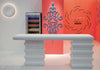 G72-Luxxus Contemporary Polyurethane Decorative Smile, Primed White. G72-Luxxus Contemporary Polyurethane Decorative Smile, Primed White.