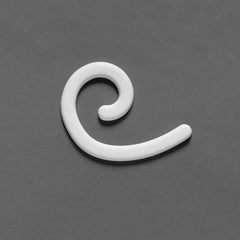 G73R-Luxxus Contemporary Polyurethane Mini Curl, Decorative Element Right.