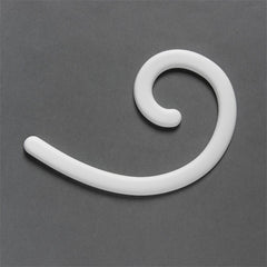 G74L-Luxxus Contemporary Polyurethane Maxi Curl, Decorative Element Right.