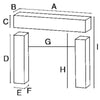 H100-Luxxus Classic Polyurethane Fireplace Surround Decoration, Primed White. Width: 51