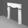 H100-Luxxus Classic Polyurethane Fireplace Surround Decoration, Primed White. Width: 51 H100-Luxxus Classic Polyurethane Fireplace Surround Decoration, Primed White. Width: 51