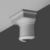 K1111-Luxxus Classic Duropolymer Half Capital, Primed White. Width: 14-3/8 K1111-Luxxus Classic Duropolymer Half Capital, Primed White. Width: 14-3/8