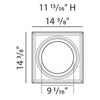 K1112-Luxxus Classic Duropolymer Whole Capital, Primed White. Width: 14-3/8 K1112-Luxxus Classic Duropolymer Whole Capital, Primed White. Width: 14-3/8