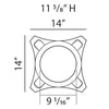 K1122-Luxxus Classic Duropolymer Whole Capital, Primed White. Width: 14 K1122-Luxxus Classic Duropolymer Whole Capital, Primed White. Width: 14