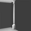 K1101-Luxxus Classic Polyurethane Plain Half Column, Primed White. Width: 8-11/16 K1101-Luxxus Classic Polyurethane Plain Half Column, Primed White. Width: 8-11/16