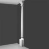 K1101-Luxxus Classic Polyurethane Plain Half Column, Primed White. Width: 8-11/16 K1101-Luxxus Classic Polyurethane Plain Half Column, Primed White. Width: 8-11/16