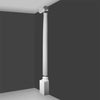 K1101-Luxxus Classic Polyurethane Plain Half Column, Primed White. Width: 8-11/16 K1101-Luxxus Classic Polyurethane Plain Half Column, Primed White. Width: 8-11/16