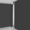 K1101-Luxxus Classic Polyurethane Plain Half Column, Primed White. Width: 8-11/16 K1101-Luxxus Classic Polyurethane Plain Half Column, Primed White. Width: 8-11/16