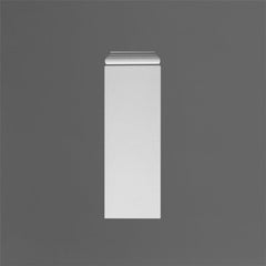 K202-Luxxus Classic Polyurethane Plinth Block For K200, Primed White. Width: 7-5/16