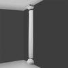 K3101-Luxxus Classic Polyurethane Plain Half Column, Primed White. Width: 12 K3101-Luxxus Classic Polyurethane Plain Half Column, Primed White. Width: 12