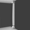 K5141-Luxxus Classic Duropolymer Scamozzi Half Capital, Primed White. Width: 17-11/16 K5141-Luxxus Classic Duropolymer Scamozzi Half Capital, Primed White. Width: 17-11/16