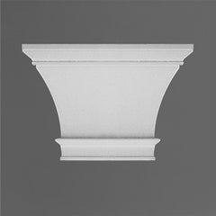 K223-Luxxus Classic Polyurethane Capital For K220, Primed White. Width: 13-3/4