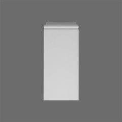 k255-Luxxus Classic Polyurethane Plinith Block For K220, Primed White. Width: 9-5/8