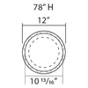 K3002-Luxxus Classic Polyurethane Fluted Whole Column, Primed White. Diameter: 12 K3002-Luxxus Classic Polyurethane Fluted Whole Column, Primed White. Diameter: 12