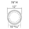 K3102-Luxxus Classic Polyurethane Plain Whole Column, Primed White. Diameter: 12 K3102-Luxxus Classic Polyurethane Plain Whole Column, Primed White. Diameter: 12