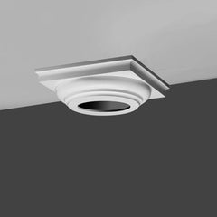 K3112-Luxxus Classic Duropolymer Whole Capital, Primed White. Width: 16-5/16