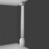 K3001-Luxxus Classic Polyurethane Fluted Half Column, Primed White. Width: 12 K3001-Luxxus Classic Polyurethane Fluted Half Column, Primed White. Width: 12
