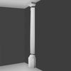 K3101-Luxxus Classic Polyurethane Plain Half Column, Primed White. Width: 12 K3101-Luxxus Classic Polyurethane Plain Half Column, Primed White. Width: 12