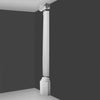 K3101-Luxxus Classic Polyurethane Plain Half Column, Primed White. Width: 12 K3101-Luxxus Classic Polyurethane Plain Half Column, Primed White. Width: 12