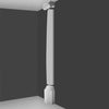 K5141-Luxxus Classic Duropolymer Scamozzi Half Capital, Primed White. Width: 17-11/16 K5141-Luxxus Classic Duropolymer Scamozzi Half Capital, Primed White. Width: 17-11/16