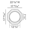 K3152-Luxxus Classic Polyurethane Whole Column Base, Primed White. Width: 17-15/16 K3152-Luxxus Classic Polyurethane Whole Column Base, Primed White. Width: 17-15/16