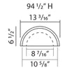 K3201-Luxxus Classic Polyurethane Plain Half Column, Primed White. Width: 13-3/16 K3201-Luxxus Classic Polyurethane Plain Half Column, Primed White. Width: 13-3/16