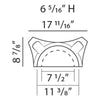 K5141-Luxxus Classic Duropolymer Scamozzi Half Capital, Primed White. Width: 17-11/16 K5141-Luxxus Classic Duropolymer Scamozzi Half Capital, Primed White. Width: 17-11/16