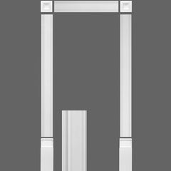 KX003 - Axxent Classic Duropolymer Door Surround Kit, Primed White. Width: 49-5/8