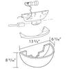L-501-Luxxus Classic Duropolymer Wall Light Fixture Sconce, Primed White. Length: 13-3/4 L-501-Luxxus Classic Duropolymer Wall Light Fixture Sconce, Primed White. Length: 13-3/4