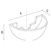 L-505-Luxxus Classic Duropolymer Wall Light Fixture Sconce, Primed White. Length: 16-1/8 L-505-Luxxus Classic Duropolymer Wall Light Fixture Sconce, Primed White. Length: 16-1/8