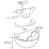 L-512-Luxxus Classic Duropolymer Wall Light Fixture Sconce, Primed White. Length: 12 L-512-Luxxus Classic Duropolymer Wall Light Fixture Sconce, Primed White. Length: 12