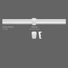 M9010A-Luxxus Classic Duropolymer Decorative Keystone, Primed White. Width: 3-3/8 M9010A-Luxxus Classic Duropolymer Decorative Keystone, Primed White. Width: 3-3/8