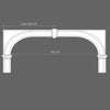 M9010A-Luxxus Classic Duropolymer Decorative Keystone, Primed White. Width: 3-3/8 M9010A-Luxxus Classic Duropolymer Decorative Keystone, Primed White. Width: 3-3/8