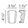 M9010A-Luxxus Classic Duropolymer Decorative Keystone, Primed White. Width: 3-3/8 M9010A-Luxxus Classic Duropolymer Decorative Keystone, Primed White. Width: 3-3/8