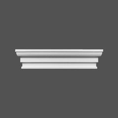 M9010C-Luxxus Classic Duropolymer Double Pilaster Cap, Primed White. Width: 8-7/8
