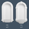 N410-Luxxus Classic Polyurethane Recessed Niche Shell, Primed White. Width: 12-3/16