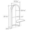 N410-Luxxus Classic Polyurethane Recessed Niche Shell, Primed White. Width: 12-3/16 N410-Luxxus Classic Polyurethane Recessed Niche Shell, Primed White. Width: 12-3/16