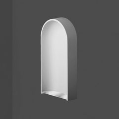 N410-Luxxus Classic Polyurethane Recessed Niche Shell, Primed White. Width: 12-3/16