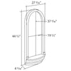 N504-Luxxus Classic Polyurethane Niche Frame, Primed White. Width: 27-3/16