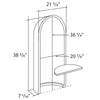 N520-Luxxus Classic Polyurethane Recessed Niche Shell, Primed White. Width: 21-5/8